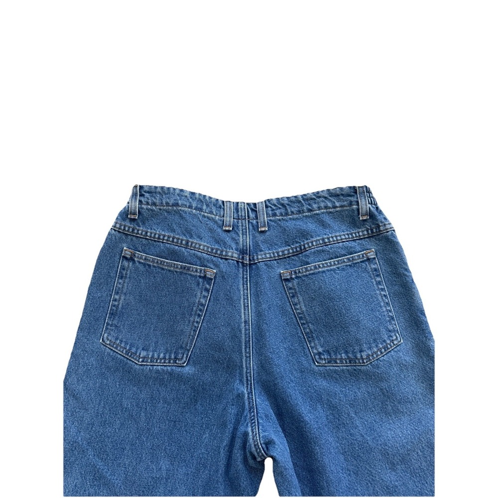 LL Bean Plaid Flannel Lined Jeans Womens 14 P Regular Original Relaxed Fit‎ - Picture 7 of 7